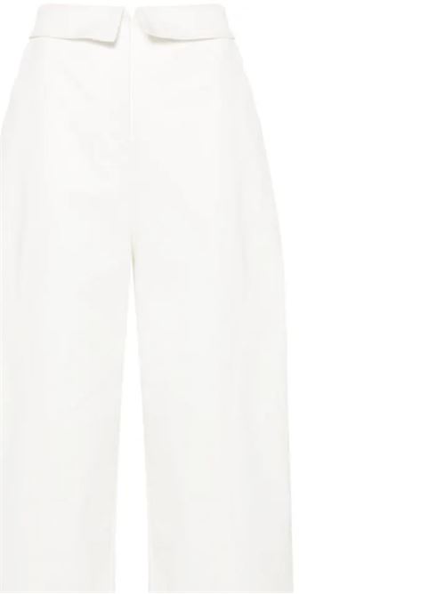 Pantalone donna ampio in gabardina Alberta Ferretti | AF030116240002